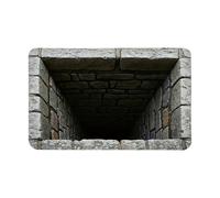 Optical Illusion Rug - Patterned Floor Carpet, 3D Decorative Mat for Seasonal Celebrations, Polyester Fiber Runner with Safety Grip, Interior Decoration, Non Slip Textile for Parties