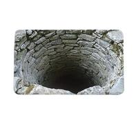 Optical Illusion Rug, Water Absorption And Dust Removal, 3D Carpet Bottomless Hole Optical Illusion Area Mat, Brick Bottomless Hole Area Rug, For Indoor Outdoor Entrance