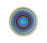 Optical Illusion Slipmat, 12 Inch Turntable Mat Design, Vinyl Record Accessory with Smooth Surfaces, Rotational Disc Tool with Non Slip Base, Animation DJ Mat, Audio Gear for Studio Club