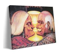 Optical Illusion Stacking By Salvador Dalí Painter Artwork Poster Gifts Canvas Painting Wall Art Decorative Picture Prints Modern Decor 16x24inch(40x60cm)