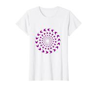 Optical Illusion Value Graphic T-Shirt, Women, White, L