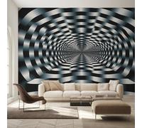 Optical Illusion Wallpaper for Living Room & Bedroom & Hallway, Non-Woven Abstract Art Mural Wallpaper, Wall Mural Wall Decoration 500 x 350 cm (WxH) K-MZ&4