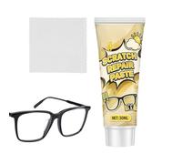 Optical Lens Scratch Repair, Fast-Acting Restoration Cream, Effective with Polishing Compound, Heavy Duty Refurbish Paste, Professional Repairing Solution with Compact Design, Eyeglass Care Tool for T