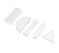 Optical Lens Set Convex Concave Acrylic, 5 Pcs for Physics Teaching