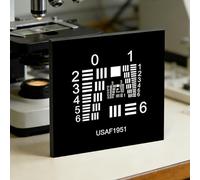 Optical Microscope Camera Resolution Test Chart - 1" Spatial Limit Calibration Board for Accurate Vision Inspection, Groups 0-5, Accuracy ±5um