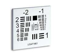 Optical Microscope Camera Resolution Test Chart, 3" Spatial Limit Resolution Test Chart, Groups -2-5 Positive/Negative Film Cards Calibration Board, For Accurate Vision Inspection(White)