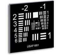 Optical Microscope Camera Resolution Test Chart for Precision Calibration and Spatial Limit Testing