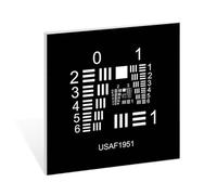 Optical Microscope Camera Resolution Test Chart, Positive/Negative Film Cards, Accuracy ±1.0um, Ceramic Lithography for Vision Inspection