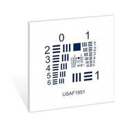 Optical Microscope Camera Resolution Test Chart, Positive/Negative Film Cards, Accuracy ±1.0um, Ceramic Lithography for Vision Inspection