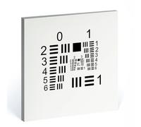 Optical Microscope Camera Test Chart, 1/2/3in Standard Reflection Test Card, Positive/Negative Film Cards, Accuracy ±1µm, Uniform Light Distribution, For Lenses and Accurate Vision Inspection