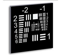 Optical Microscope Camera Test Chart, Standard Reflection Test Card, Positive/Negative Film Cards, Accurate Vision Inspection, Uniform Light Distribution, Accuracy ±1µm