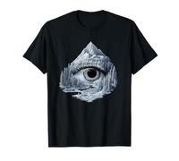 Optical Mountain Eye T-Shirt - Nature's Illusion Art T-Shirt