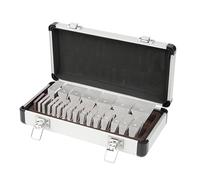 Optical Ophthalmic Prism Set, Ophthalmic Instruments Loose Prism Set with Aluminum Box, Optical Prism Bar Set for Ophthalmic Eye Exams & Vision Therapy
