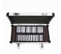 Optical Ophthalmic Prism Set, Ophthalmic Instruments Loose Prism Set with Aluminum Box, Optical Prism Bar Set for Ophthalmic Eye Exams & Vision Therapy
