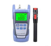 Optical Power Meter for Fiber Optic Testing, -70 to +10 dBm Range, 850-1650 nm Wavelength, 50 km Fault Detection, Visual Fault Locator with 2.5 mm Connector for ST/for SC/FC