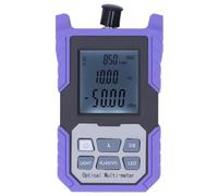 Optical Power Meter High Accuracy Fiber Optic Cable Tester with Flashlight for SC FC ST Connector Measuring Continuous Optical Signal Power Troubleshooting Line Faults