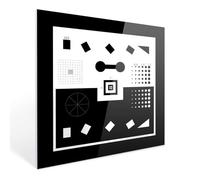 Optical Resolution Test Card, Multi-Graphic Calibration Strip, Accuracy ±0.5um, Up To 90% Transmittance, for Scientific and Industrial Inspection