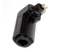kenable Optical Socket to Rotating Right Angled Plug TOS TOSLink Adapter