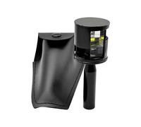 Optical Square Right Angle Prism with K9 Glass Double Penta Prism Survey Tool for Total Station 90°/180° Layout Metal Cover Plumb Bob Slot Leather Case