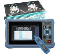 Optical Time Domain Reflectometer, 4.3-Inch Touch Screen, 1310/1550nm 26/24dB, 5m-70km Test Range, Built-In OPM VFL Loss Source RJ45 Cable Tester