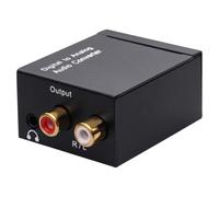 Optical To Analog Converter - Optical Fiber Coaxial Signal To R/l Audio | 3.5mm Jack, OpticalCoaxial Digital Audio For Home Cinema
