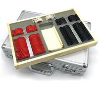Optical Trial Lens Frame 104-piece Trial Lens Set, Optical Trial Lenses, Vision Test Trial Lenses for Detecting Hyperopia, Myopia, Astigmatism, Strabismus Or Color Blindness, Etc.