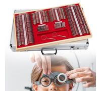 Optical Trial Lens Frame 266pcs Optical Trial Lenses Set with Aluminum Box, Ophthalmic Vision Test Lenses Kit, Professional Optometry Equipment for Optometry, Checking Refractive Error