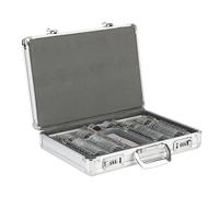 Optical Trial Lens Frame Ophthalmology Vision Test Lenses, Professional Optometry Equipment, Optical Trial Lenses, 104 Pieces with Aluminum Password Box