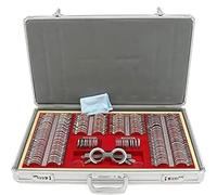 Optical Trial Lens Frame Professional Ophthalmic Vision Test Lens Set, 266 Optical Trial Lenses, Glasses Wearing Tools, Optometry Equipment Kit, with Aluminum Code Box/Trial Glasses Frame