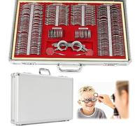 Optical Trial Lens Set 266 pcs Professional Optometry Eye Equipment Set | Plastic Rim Aluminium Case + Free Trial Frame
