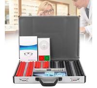 Optical Trial Lens Set, 266 Pieces with Degree Markings, Includes Free Trial Frame & Aluminum Case for Vision Screening and Physical Examination