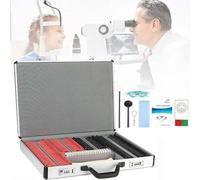 Optical Trial Lens Set 266pcs,Optometry Lens Optometry Box,Trial Lens Equipment,Eye Protection Accessories Ophthalmic Trial Case Lenses,with Aluminum Storage Case
