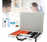 Optical Trial Lens Set 266pcs Trial Lens Set Optical Kit,with Measuring Glasses Testing Frame,Optical Trial Lens Frame,26mm Aperture,Plastic Optical Trial Lens Equipment,for Eye Hospital Vis