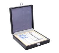 Optical Trial Lens Set, Adjustable PD Flipper with Wood Rim Aluminium Case for Eye Examination