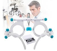 Optical Trial Lens Set Adjustable Trial Frame,48-80mm Adjustable Interpupillary Distance Trial Lens Frame,Height,Tilt Angle Adjustable,Can Insert 5 Test Pieces, for Visual Inspection in Opti