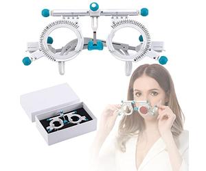 Optical Trial Lens Set Adjustable Trial Frame Optical Trial Lens Frame 48-80mm Titanium Optic Trial Eye Optometry Lens Frame Test Optician,for Vision Health Centers,Optometry Training Center