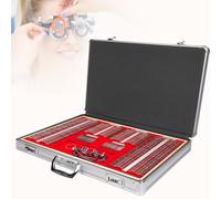 Optical Trial Lens Set for Optometry, Aluminum Case Included, Essential for Vision Screening and Physical Examinations
