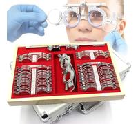 Optical Trial Lens Set Optical Trial Lens Frame Set, Full Optometry Tools with Lockable Case, for Professional Eye Exams and Fittings