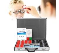Optical Trial Lens Set Optometry Kit with 266 pcs, Accurate Rim Retinoscopy Rack Lenses Test Glasses - Includes Free Frame and Aluminium Case - Metal Rim Optometry Kit for Professionals and