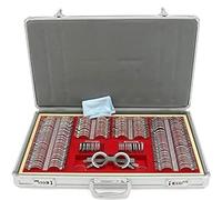Optical Trial Lens Set Optometry with Aluminum Case - 266 Pcs Metal Rim Lenses & Trial Frame for Refractive Error Testing in Optometry