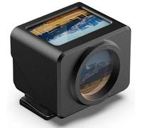 Optical Waist Level Viewfinder for Digital & Film Cameras, HD External Camera Finder with Frame Lines - CNC Aluminium Body, Adjustable Hot Shoe for Low Angle Photography black 28/40