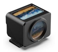 Optical Waist Level Viewfinder with Detachable Anti-Glare Hood and Adjustable Hot/Cold Shoe Interface for Universal Compatibility with Digital and Film Cameras