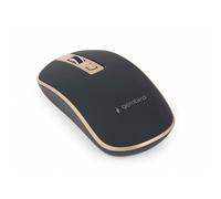 1 pcs x GEMBIRD - MUSW-4B-06-BG - Optical mouse, black,golden, USB A, wireless,