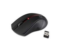 Optical Wireless Radio Mouse USB Wireless Cordless Mouse Ergonomic Without Cable 2,4 GHz DPI with Nano Receiver for Laptop Notebook PC Computer Office - Black / Red