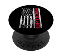 Optician America USA Optometrist Eye Doctor Eye Glasses PopSockets Adhesive PopGrip