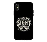Optician Receive Thy Sight Luke 18:42 Glasses Case for iPhone X/XS