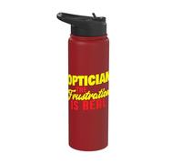 Optician The Frustration is Real Funny Optician Stainless Steel Insulated Water Bottle