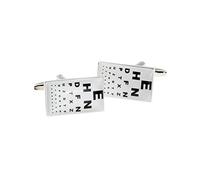 Opticians Test Card Style Cufflinks
