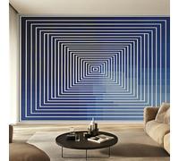 OpticIllusion Wallpaper for Living Room & Bedroom & Hallway, Non-Woven Modern Abstract Mural Wallpaper, Wall Mural Wall Decoration 500 x 350 cm (WxH)