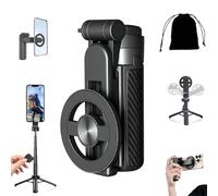 Opticnock Selfie Stick, 2025 New 4-in-1 Multifunctional Magnetic Selfie Stick, Opticnock 4-in-1 Multifunctional 360° Rotation Magnetic Selfie Sticks, with Wireless Detachable Remote Control (1pcs)